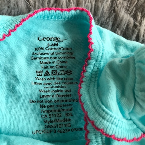 5/$25 GEORGE sassy saying short sleeve onesie - Picture 4 of 4